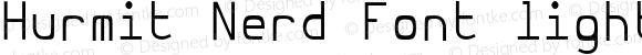 Hurmit Nerd Font light