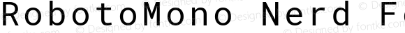 RobotoMono Nerd Font Regular