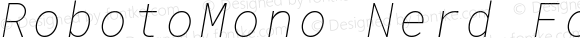 RobotoMono Nerd Font Italic