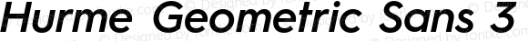 Hurme Geometric Sans 3 SemiBold Oblique