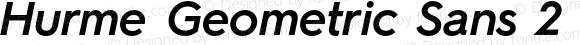 HurmeGeometricSans2 SemiBoldObl