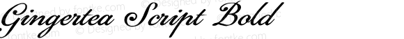 Gingertea Script Bold