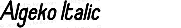 Algeko Italic