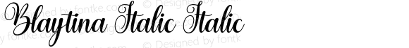 BlaytinaItalic-Italic