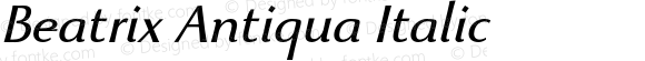 Beatrix Antiqua Italic