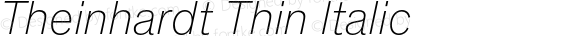 Theinhardt Thin Italic