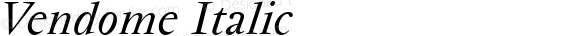 Vendome Italic