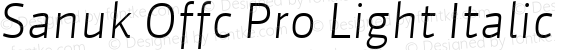 Sanuk Offc Pro Light Italic