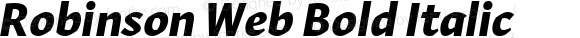 Robinson Web Bold Italic