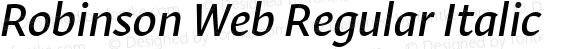 Robinson Web Regular Italic