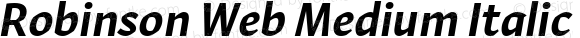 Robinson Web Medium Italic