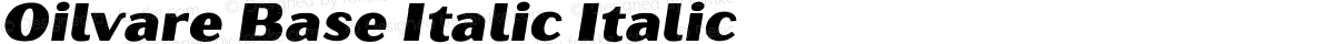 Oilvare Base Italic Italic
