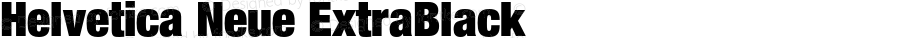 Helvetica Neue ExtraBlack