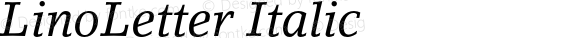 LinoLetter-Italic