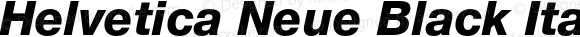 Helvetica Neue Black Italic 2