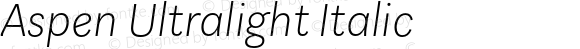 Aspen Ultralight Italic