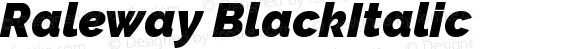 Raleway BlackItalic