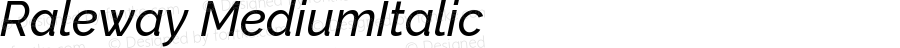 Raleway Medium Italic