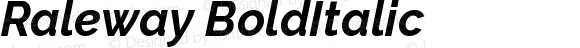 Raleway Bold Italic