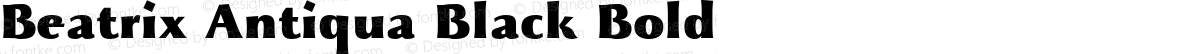 Beatrix Antiqua Black Bold