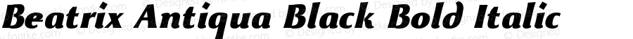 Beatrix Antiqua Black Italic