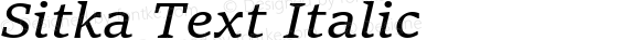 Sitka Text Italic