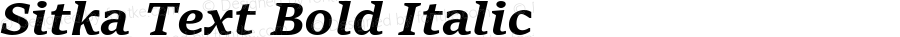 Sitka Text Bold Italic