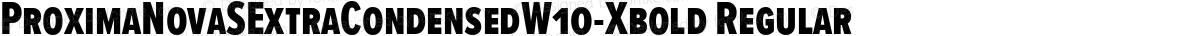 ProximaNovaSExtraCondensedW10-Xbold Regular