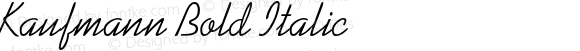 Kaufmann Bold Italic