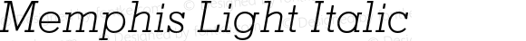 Memphis Light Italic