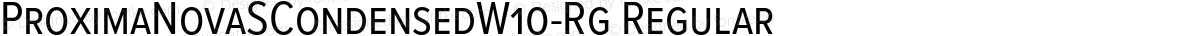 ProximaNovaSCondensedW10-Rg Regular