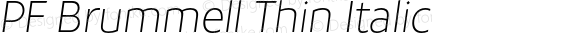 PFBrummell-ThinItalic