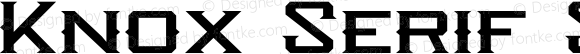 Knox Serif Serif Version 1.002;Fontself Maker 1.1.0