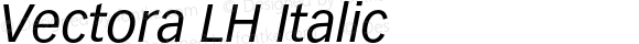 VectoraLH-Italic