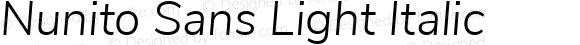 Nunito Sans Light Italic