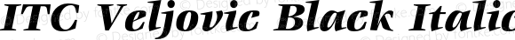 ITC Veljovic Black Italic