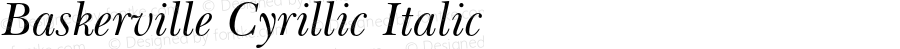 Baskerville Cyrillic Italic