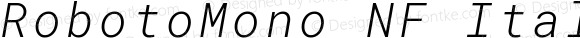 RobotoMono NF Italic