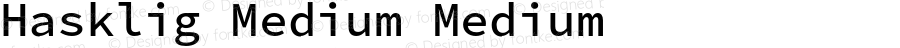 Hasklug Medium Nerd Font Complete Mono