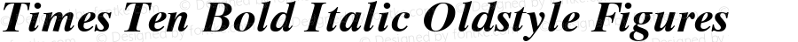 Times Ten Bold Italic Oldstyle Figures