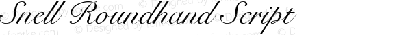 Snell Roundhand Script