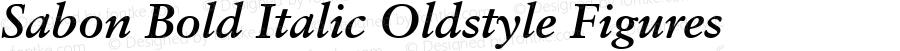 Sabon Bold Italic Oldstyle Figures 001.000