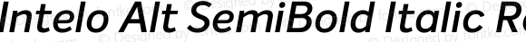 Intelo Alt SemiBold Italic Regular