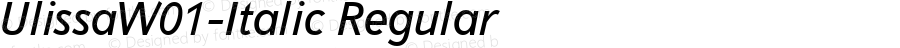 Ulissa W01 Italic