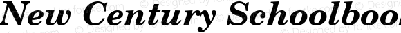 New Century Schoolbook Bold Italic