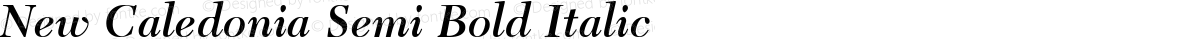 New Caledonia Semi Bold Italic