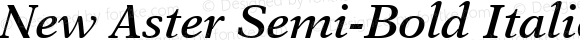 New Aster Semi-Bold Italic