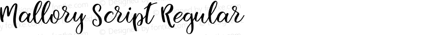 Mallory Script Regular