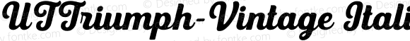 UTTriumph-Vintage Italic Version 1.000