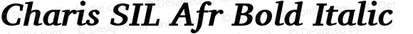 Charis SIL Afr Bold Italic